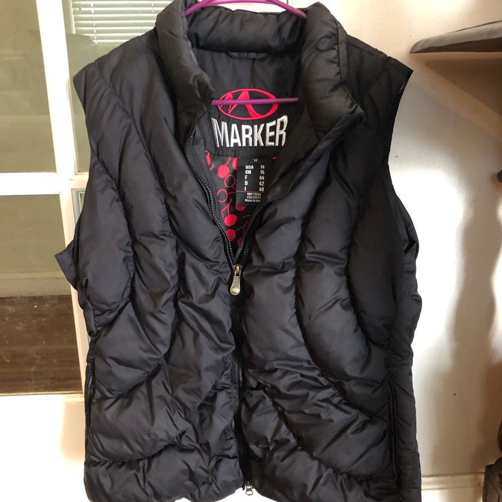 EUC- black MARKER VEST- sz.14
